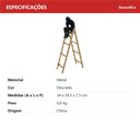Ver imagem 6 de Escultura Decorativa de Metal Dourado 33x27x27cm Estátua Enfeite Sala Estante