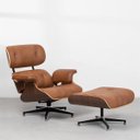 Ver imagem 1 de Poltrona Charles Eames com Puff – Caramelo