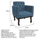 Ver imagem 3 de Kit 2 Poltronas Classic Linho - Doce Sonho Móveis