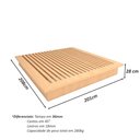 Ver imagem 3 de Cama King sob Medida Ca 201cmx208cm 100% Mdf Casa Lar Cor:carvalho Malva