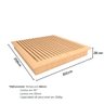Cama King sob Medida Ca 201cmx208cm 100% Mdf Casa Lar Cor:carvalho Malva - 3