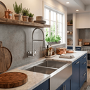 Ver imagem 3 de Torneira Cozinha Parede Base Quadrada Conik Chrome - Levo