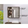 Espelho para Banheiro C/ Porta e Prateleiras Interna 60 cm - 3