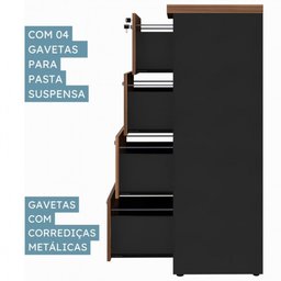 Armário Arquivo Office com 4 Gavetas Pasta Web Office - 8