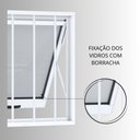 Ver imagem 7 de Janela Maxim-ar com Grade Alumínio 60cmx60cm Riobras