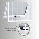 Ver imagem 5 de Janela Maxim-ar com Grade Alumínio 60cmx60cm Riobras