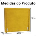 Ver imagem 7 de Cabeceira de Cama Box Estofada 140 Cm Casal Stela Veludo
