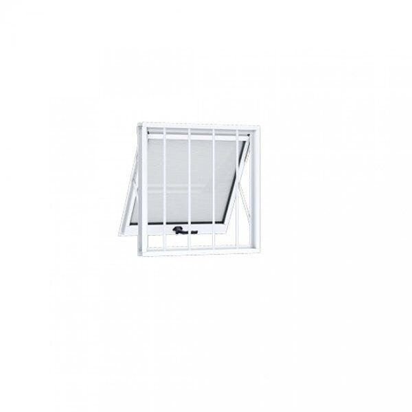 Janela Maxim-Ar com Grade Alumínio 60CMX80CM Riobras Branco Menor preço em Janela Maxim-Ar com Grade Alumínio 60CMX80CM Riobras Branco