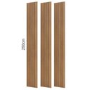 Ver imagem 5 de Painel Ripado para TV 80 Polegadas 250CMX223,5cm 100% MDF em Placa com Prateleira Marrom