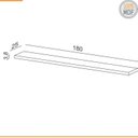 Ver imagem 4 de Painel Ripado para TV 80 Polegadas 250CMX223,5cm 100% MDF em Placa com Prateleira Marrom