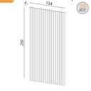 Ver imagem 6 de Painel Ripado para TV 80 Polegadas 250CMX223,5cm 100% MDF em Placa com Prateleira Marrom