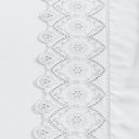 Ver imagem 4 de Jogo Cama Lençol Bouclê Queen Micro Percal 200 Fios C/ Laise Bordada 4 Peças - Branco Neve