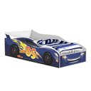 Ver imagem 3 de Cama Solteiro com Colchão Caio Azul MDP MDF 94cm 194cm Casah
