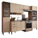 Ver imagem 3 de Armário de Cozinha Completa C Balcão Miami City Carraro Off White C Freijó