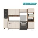 Ver imagem 6 de Armário de Cozinha Completa C Balcão Miami City Carraro Off White C Freijó