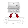 Churrasqueira a Gás de Inox Chaleur de Embutir Concept Series 3 Queimadores para Bancada - 5