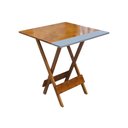 Ver imagem 1 de Mesa Dobravel em Madeira Robusta 70x70 Silver