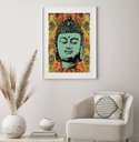 Ver imagem 1 de Quadro Decorativo Buda Anos 70 - 60x48cm:madeira Preta