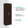 Armário Utilitário Multiuso 2 Portas Tabaco Carraro - 3