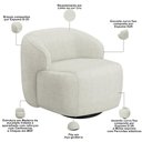 Ver imagem 4 de Sofá 3 Lugares Curvo Orgânico com 02 Poltronas Living 250cm Barolo L06 Linho Cru