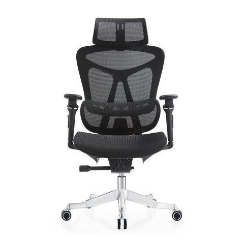 Cadeira Presidente Premium Telada Braço 5d Syncron Alumínio g0013