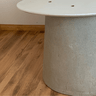 Base de Mesa de Jantar Cone Oval Concreto Maciço P/ Tampo de 160x90 Cm até 180x100 Cm Concreto Maciç - 3