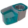 Mop Giratório Flashlimp Duas Águas Fit com Balde Cinza - Mop7504 - 7