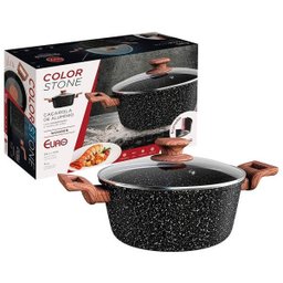 Caçarola Euro ColorStone 22cm 5mm Antiaderente Wooden - ALU8600-WD - 2