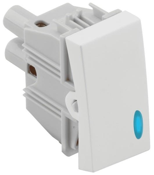 MÓDULO INTERRUPTOR SIMPLES COM LUZ 10A 250V BRANCO - 1
