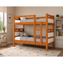 Ver imagem 1 de Beliche Solteiro em MDF com Guarda Corpo Escada Reforçada Transforma em 2 Camas Solteiro 188x88:Natu
