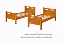 Ver imagem 5 de Beliche Solteiro em MDF com Guarda Corpo Escada Reforçada Transforma em 2 Camas Solteiro 188x88:Natu