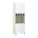 Ver imagem 1 de Paneleiro Luciane 70cm Nicho Microondas 4 Portas e 1 Nicho Lis