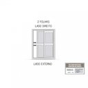 Ver imagem 4 de Porta de Aço de Correr 213x150 com Grade Quadrada e Postigo Facilita Lucasa