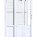 Ver imagem 3 de Porta de Aço de Correr 213x150 com Grade Quadrada e Postigo Facilita Lucasa Branco