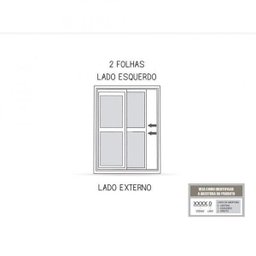 Porta de Aço de Correr 213x150 com Grade Quadrada e Postigo Facilita Lucasa  - 4