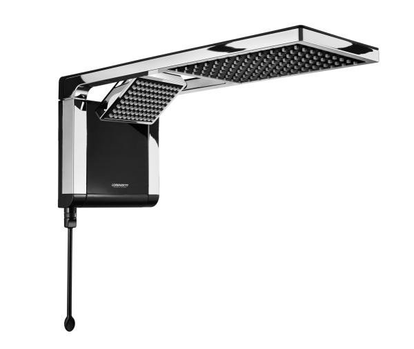 Ducha Acqua Duo Ultra Preto/Cromado Lorenzetti 5500W 127v - 1