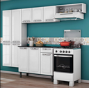 Ver imagem 1 de Cozinha 1 Rose Branco C/ Balcão 10pts 1gav Branca