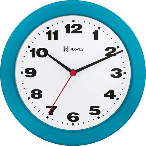 Relógio de Parede - Herweg - 21cm - Turquesa - 6103267