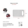 Tabua de Carne Corte Cozinha Profissional 24cm Aço Inox 4un - 3