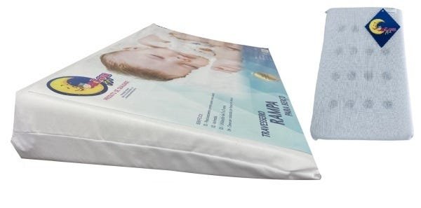 kit Travesseiros Anti-refluxo Bebê para Berço e Anti-sufocante Lou Art Branco - 1