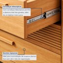 Ver imagem 5 de Cômoda 5 Gavetas com Detalhes Fresadas Marrom/Cinamomo