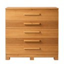 Ver imagem 2 de Cômoda 5 Gavetas com Detalhes Fresadas Marrom/Cinamomo