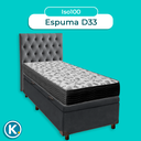 Ver imagem 4 de Kit Cabeceira + Cama Box Bau + Colchão Solteiro D33 Iso100 Ortobom