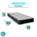 Ver imagem 5 de Kit Cabeceira + Cama Box Bau + Colchão Solteiro D33 Iso100 Ortobom