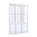 Ver imagem 2 de Porta de Aço de Correr 213x150 com Grade Mosaico e Postigo Facilita Lucasa