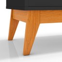 Ver imagem 6 de Buffet Aparador Ripado 3 Portas com Pés de Mdf Astúrias 136cm