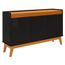 Ver imagem 7 de Buffet Aparador Ripado 3 Portas com Pés de Mdf Astúrias 136cm