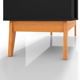 Buffet Aparador Ripado 3 Portas com Pés de Mdf Astúrias 136cm - 5