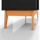Ver imagem 5 de Buffet Aparador Ripado 3 Portas com Pés de Mdf Astúrias 136cm