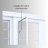 Porta de Aço de Correr 213x200 com Grade Quadrada e Postigo Facilita Lucasa  - 5